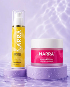 The SPF + Moisture Chapter: Marine Glow Gel Cream Moisturiser (50g) + Ultimate Marine Sunscreen SPF 50 (50g)