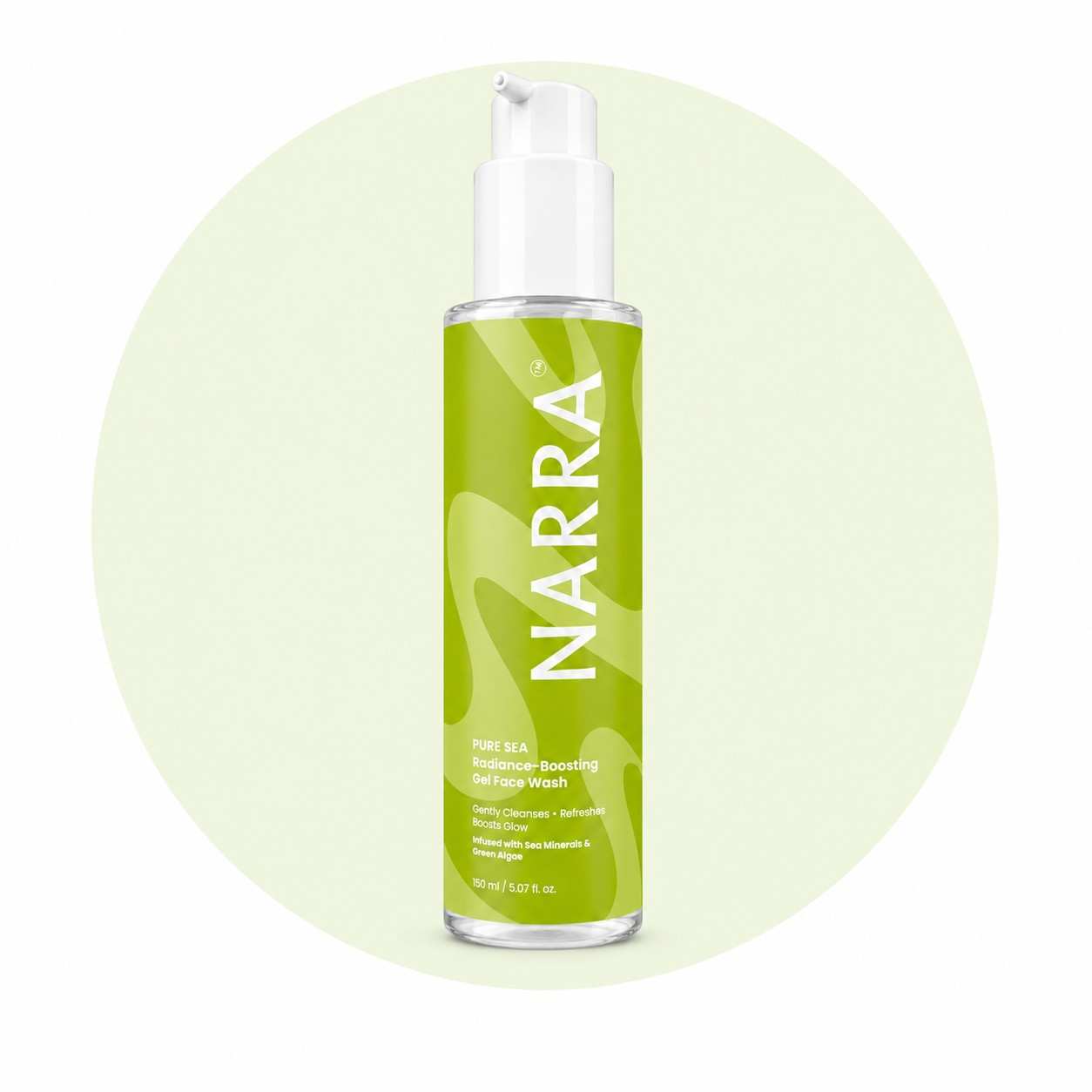 Deep ocean water & marine mineral face wash that purifies without drying. Gentle daily cleanse made for Indian skin. Shop NARRA Pure Sea.