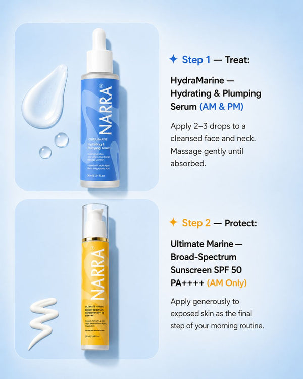 NARRA Morning Ritual Chapter – AM skincare combo to cleanse, hydrate and protect