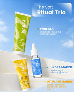 NARRA Soft Launch Trio – essential marine skincare combo to start your routine