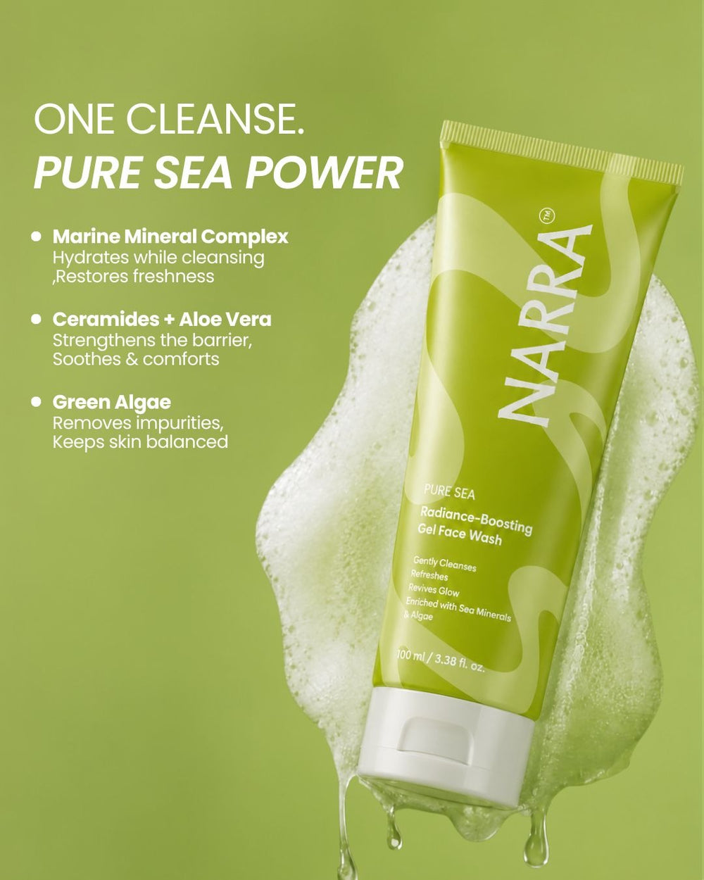 Pure Sea - Radiance Boosting Gel Face Wash - Mini