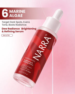 NARRA Dew Radiance – brightening marine serum for dull, uneven skin tone