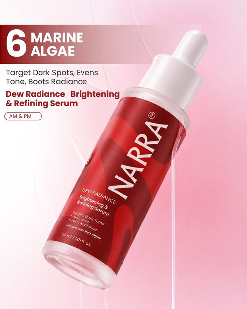 NARRA Dew Radiance – brightening marine serum for dull, uneven skin tone