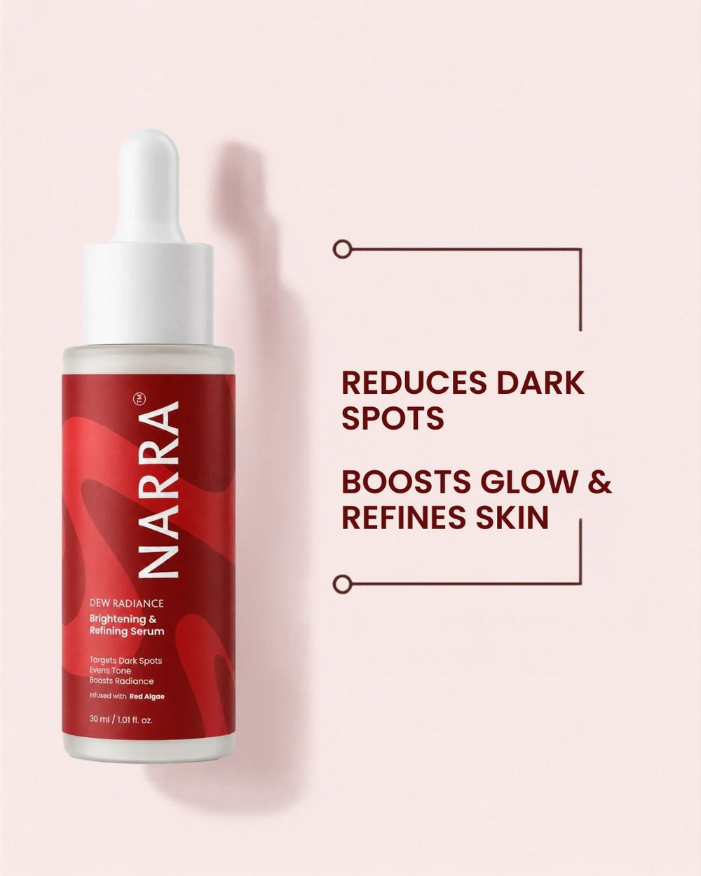 NARRA Dew Radiance – brightening marine serum for dull, uneven skin tone