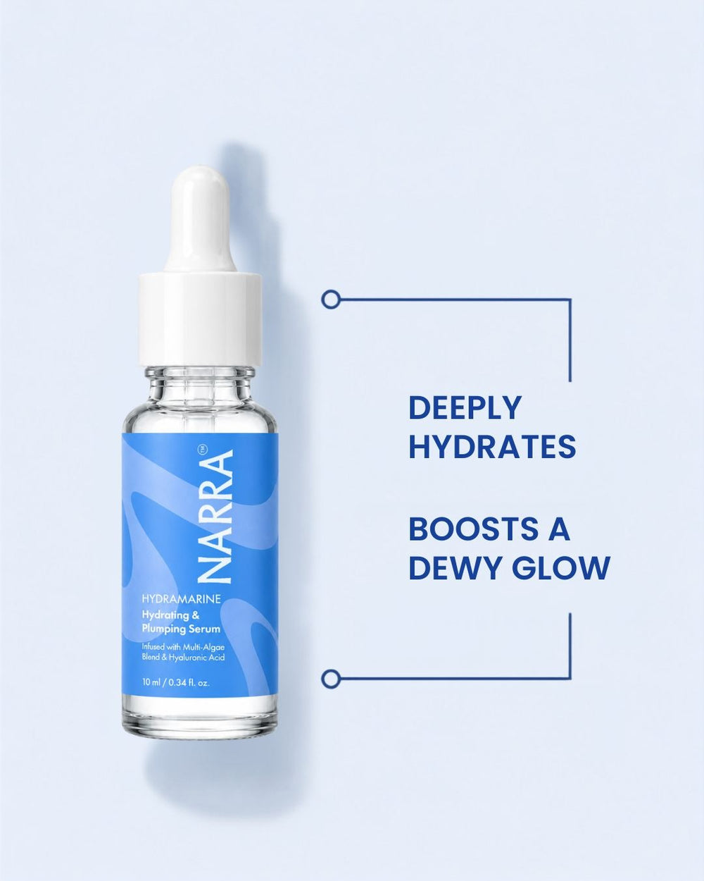 NARRA HydraMarine – hydrating plumping serum for dry, dehydrated skin