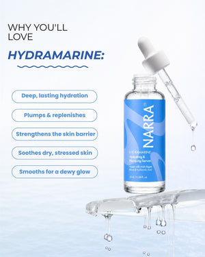 NARRA HydraMarine – hydrating plumping serum for dry, dehydrated skin