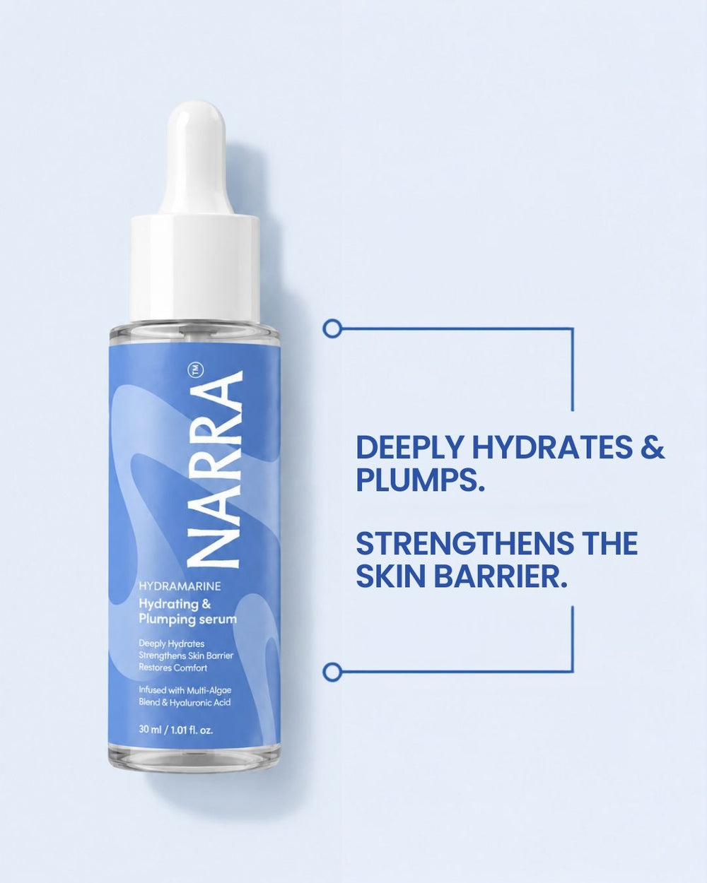 NARRA HydraMarine – hydrating plumping serum for dry, dehydrated skin