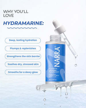 NARRA HydraMarine – hydrating plumping serum for dry, dehydrated skin