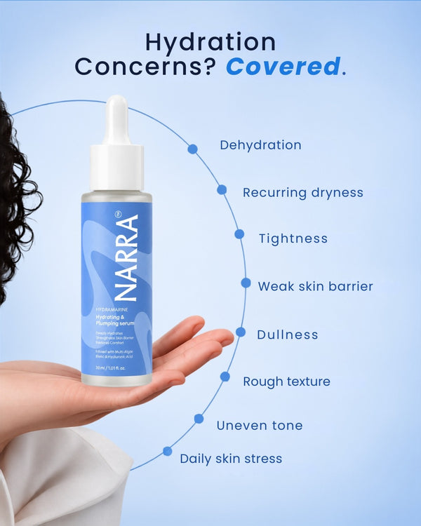 NARRA HydraMarine – hydrating plumping serum for dry, dehydrated skin