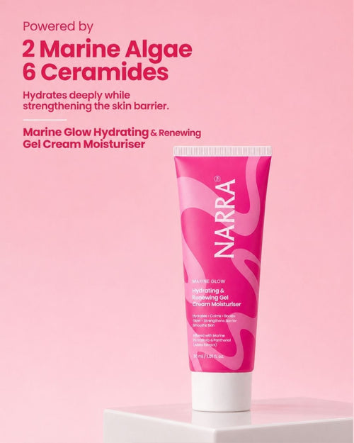 NARRA Marine Glow – lightweight hydrating gel-cream moisturiser for daily glow