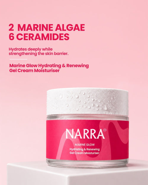 NARRA Marine Glow – lightweight hydrating gel-cream moisturiser for daily glow