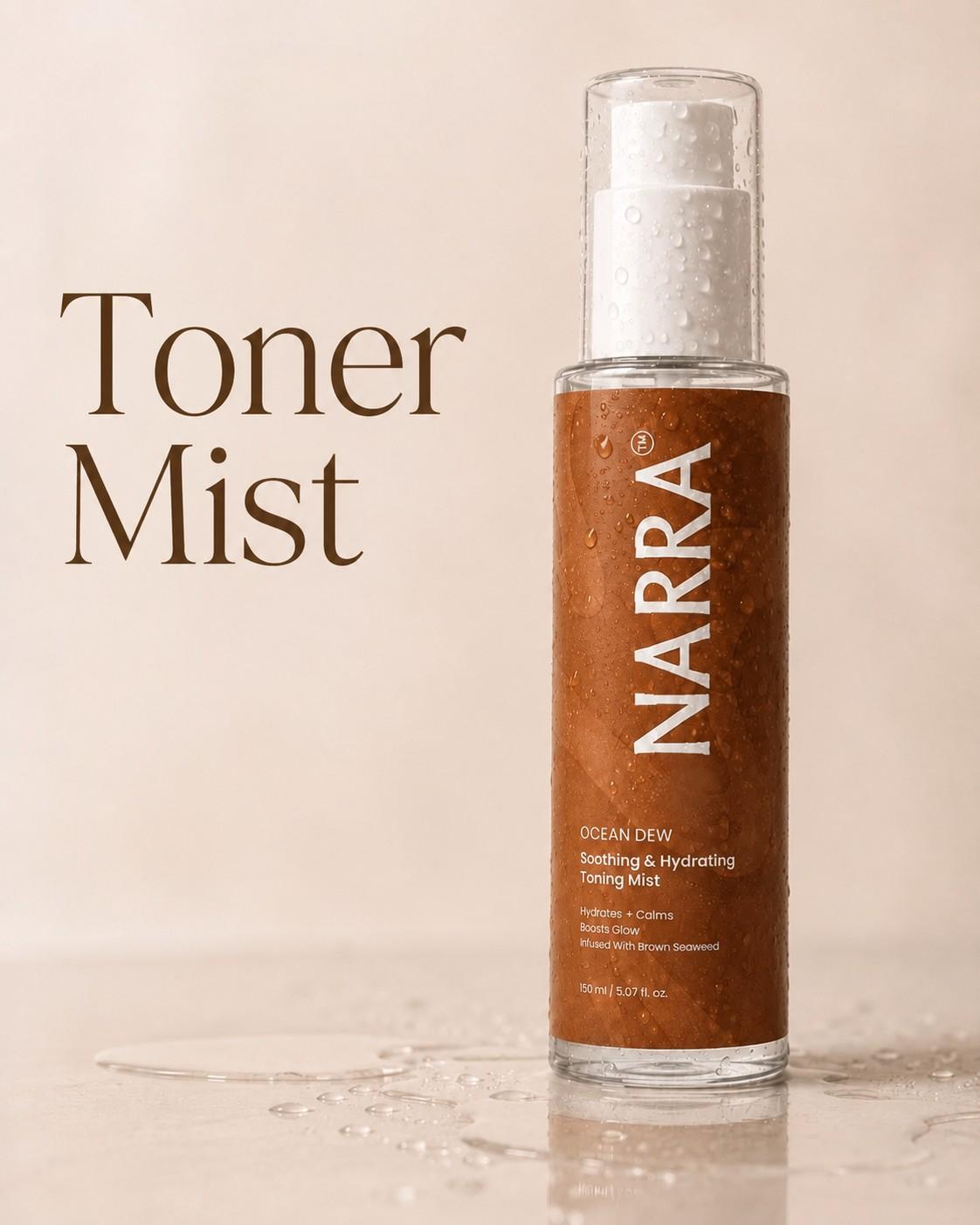NARRA Ocean Dew – soothing marine toning mist for hydrated, balanced Indian skin