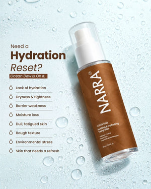 NARRA Ocean Dew – soothing marine toning mist for hydrated, balanced Indian skin