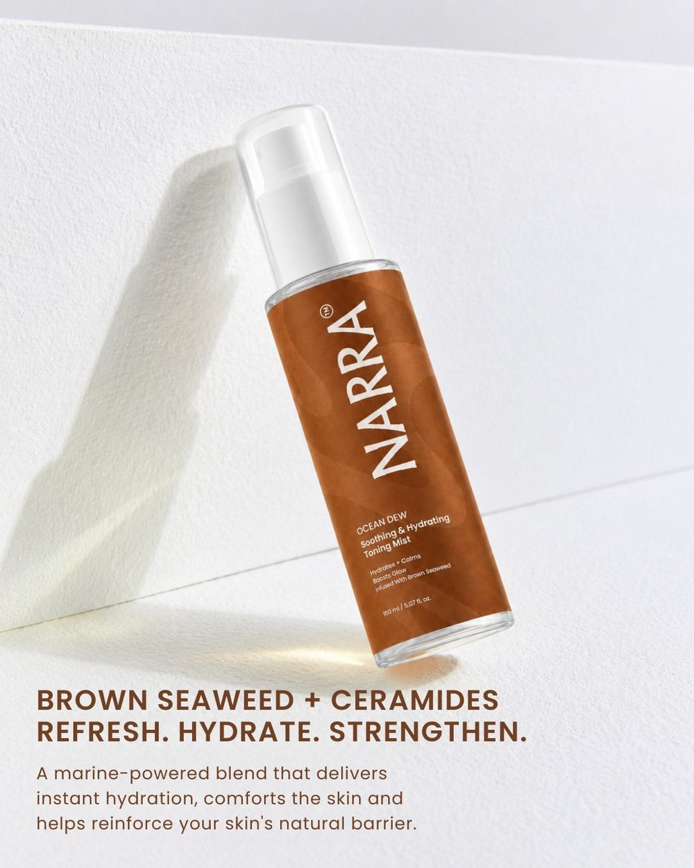 NARRA Ocean Dew – soothing marine toning mist for hydrated, balanced Indian skin