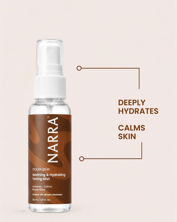 NARRA Ocean Dew – soothing marine toning mist for hydrated, balanced Indian skin