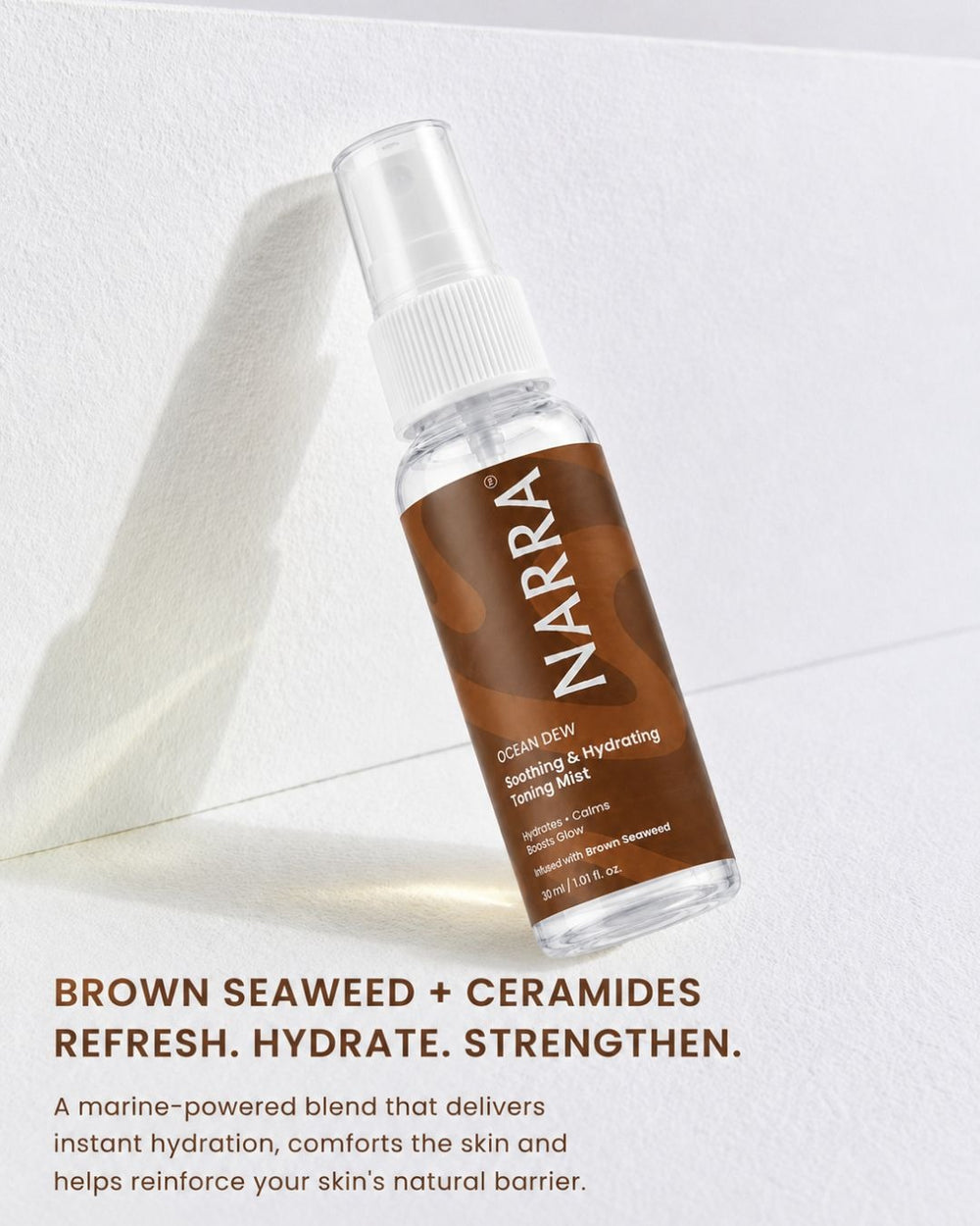 NARRA Ocean Dew – soothing marine toning mist for hydrated, balanced Indian skin